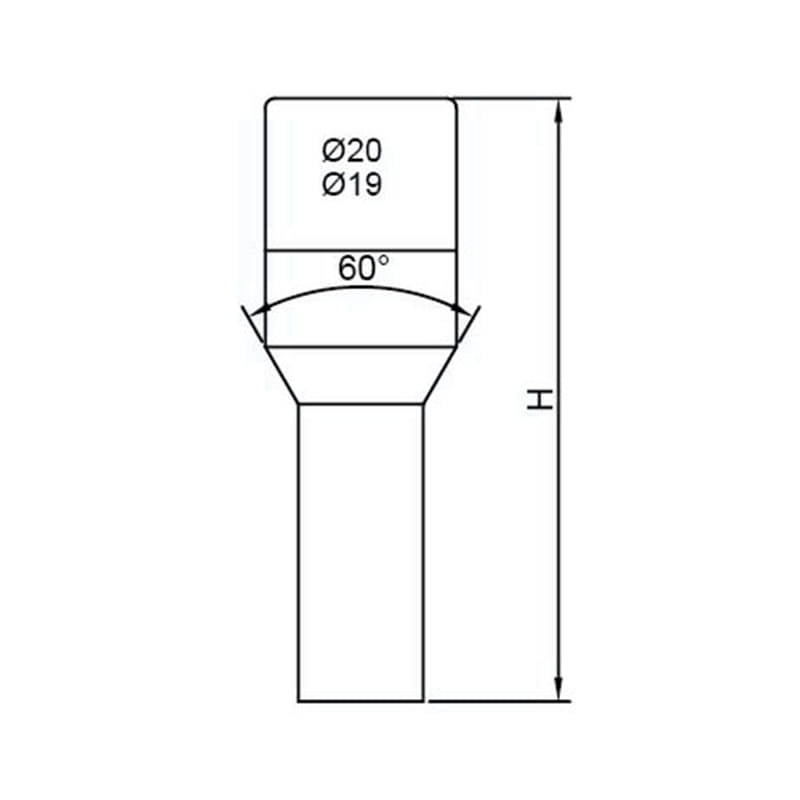 WF-B021 Противоугонный болт крепления колеса PCD WF-B021 Противоугонный болт крепления колеса PCD