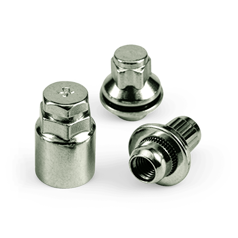 WF-LS009 Хромированные конические гайки безопасности для колес с закрытым‑концом WF-LS009 Хромированные конические гайки безопасности для колес с закрытым‑концом